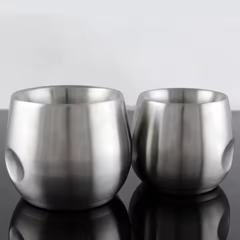 150ml/200ml 304# stainless steel coffee cup Double layer anti scalding