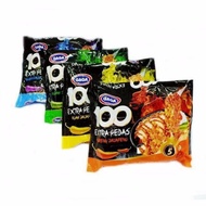 HITAM Mie Gaga 100 Extra Spicy Fried Jalapeno Sauce Soto Chipotle Black Pepper