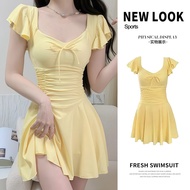 7.10-One-Piece Swimsuit Women Summer 5 New High-End Feeling Adult Slimmer Look Cover Belly Conservat