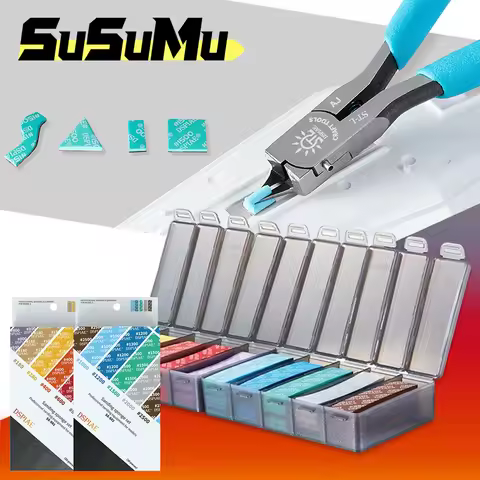 30Pcs DSPIAE Sanding Sponge Set For GK Military Gundam Model Combo Arc Grinding Polishing Sandpaper