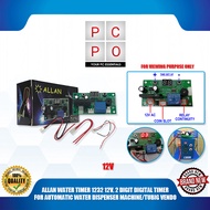 ALLAN WATER TIMER 1232 12V, 2 DIGIT DIGITAL TIMER, FOR AUTOMATIC WATER DISPENSER MACHINE/TUBIG VENDO