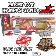BRT Vario 110 Carburetor KVB Vbelt Roller Double Clutch BRT cvt Spring