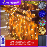 solar string fairy light outdoor waterproof led light for room 4.8M 20 leds 12M 100 leds 22M 200leds
