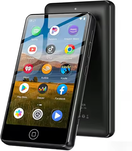 MP3 Player Android 9.0 with Bluetooth and WiFi，MP3 MP4 Player with Spotify，Audible，Pandora， Up to 51