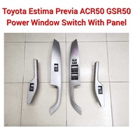 Toyota Estima Previa ACR50 GSR50 Power Window Main Switch With Panel / Door Switch / Penal Suis Cermin