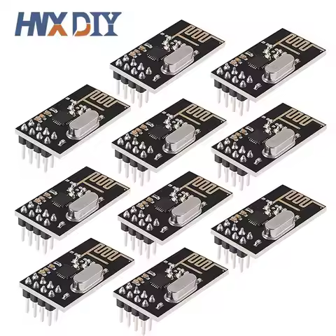 1-10PCS NRF24L01 2.4GHz 2Mbit/s Wireless Data Transmission RF Transceiver Module Board 1.9-3.6V For 