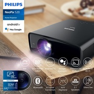 Philips NeoPix 520 True Full HD projector with built-in Android TV Chromecast and HDMI connection Black