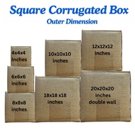Square Box | Square Corrugated Box (5 pcs)