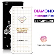 Samsung Galaxy S24 Ultra S24 Plus S23 S22 S21 S20 Note 20 Ultra Note 10 Plus HD Diamond Soft Screen Protector Clear Hydrogel Film
