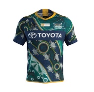 North Queensland Cowboys Mens Indigenous Jersey Rugby Jersey Sport Shirt S-5XL
