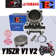 YAMAHA Y15 ZR Y15ZR YSUKU V1 V2 CYLINDER Block Set COMPLETE BLOK PISTON RING CERAMIC FORGED TEC 57mm