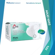 A+ KN95 Adult Premium Medical Surgical Mask - 50's (Black / Blue / Pink / Purple / White)