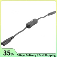 Power Extension Cord, Iec320 C7 to C8 Power Adapter Extension Cord with Switch Control with "8" Inte