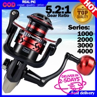 [COD]Fishing Reel 1000-4000 Series mesin pancing Full Metal Spool reel bc EVA Handle and Metal Handle reel spinning