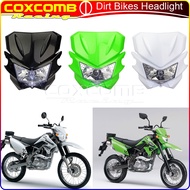 Motorcycle Green Off Road Pit Dirt Bike Motocross 12V Headlight Front Lamp For Kawasaki KX KLX KSR K