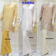 NAJIHA EXCLUSIVE KURUNG LACE READY STOCK BAJU RAYA NIKAH TUNANG PENGANTIN BRIDE