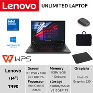 LAPTOP LENOVO THINKPAD L490 E490 T490 T490S CORE I5 I7 GEN 8 - LAYAR 14 INCH PENINGKATAN TERBARU