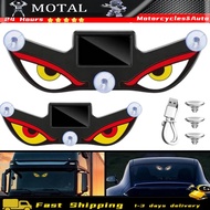 Car Solar LED Decoration light LED Dynamic Devil's Eye Rear Window Warning Light Fun Ambient Light