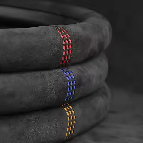 38cm Suede Steering Wheel Cover for AUDI A1 A3 A4 A5 A6 A8 Q3 Q4 Q5 Q7 RS5 RS6 RS7 SQ5 TT e-tron - N