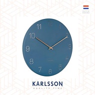 荷蘭Karlsson Wall clock 40cm engraved blue 藍色金色數字掛鐘
