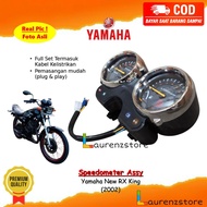 Speedometer YAMAHA RX King New Tahun 2002 - Spidometer Spido Assy Kilometer KM Full Set Mika Kabel