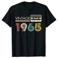 SARA Cassette Vintage 1965 59th 59 Years Old Birthday Party Men T Shirts Limited Edition Retro Graph