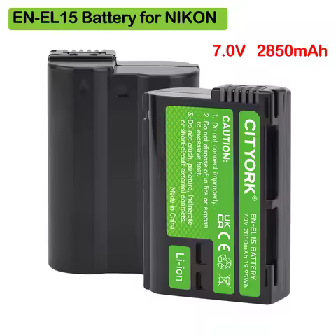 2850mAh EN-EL15 EN EL15C Battery EN-EL15 EN-EL15A Battery for Nikon D600 D800 D810 D7000 D7100 D7200