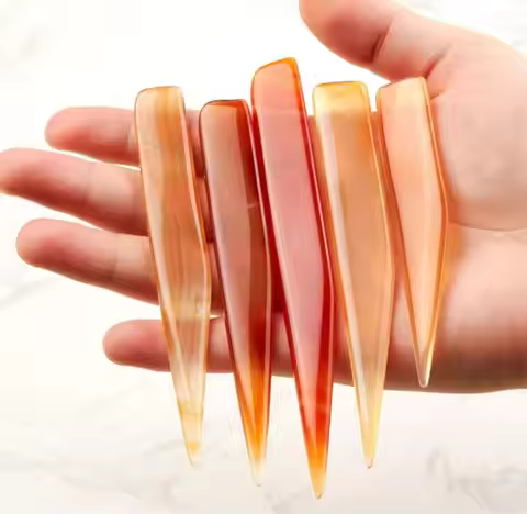 Natural Agate To Rub Leather Edge Scoring Folding CreasingAgate Knife Gold Sliver Jewellery Tools Bu