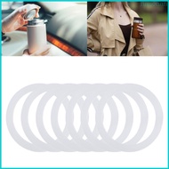 Nan 7Pcs silicones Lid Gaskets Rings Round Sealing Rings Glass Cups Rings for Insulated