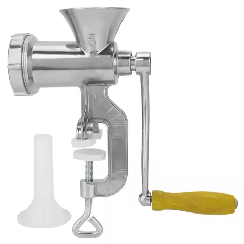 Home Use Aluminum Alloy Manual Sausage Meat Grinder, Pepper and Spice Grinder, Kitchen Tool, Manual 