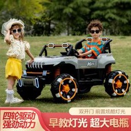 兒童電動車可坐人四驅遙控越野汽車可坐大人一體雙人玩具小孩童車