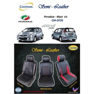 Coolmax - Semi Leather : Perodua Myvi - EZI  ( Car Seat Cover full-set / Sarung Kusyen Kereta saiz-k