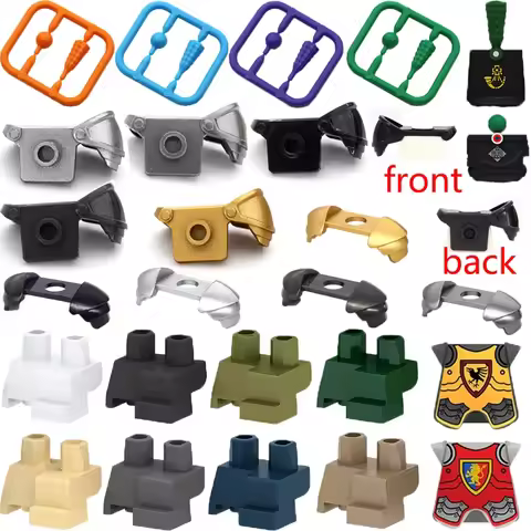 Building Blocks MOC Napoleonic Wars Solider Figures Accessories Medieval Knights Shoulder Armor Cap 