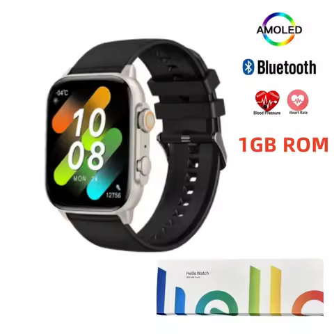 Hello Watch 3 +Ultra Gen2 AMOLED Smart Watch Men Women Smartwatch 1GB ROM Photo Album For Android IO
