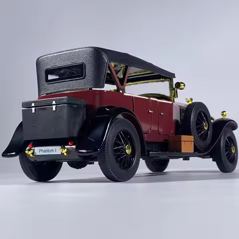 1:24 Rolls Royce Phantom I 1925 Luxury Car Alloy Metal Diecast Model Car Miniauto Vehicle Sound And 