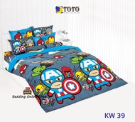 TOTO (KW39) มาเวลฮีโร่ Marvel Hero ชุดผ้าปูที่นอน ชุดเครื่องนอน ผ้าห่มนวม  ยี่ห้อโตโตแท้100%