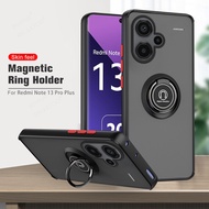 For Xiaomi Redmi Note 13 Pro Plus 5G Multifunctional Ring Holder Case for Redmy Note13 Pro+ Pro Plus Redmi Note 13 Pro Note 13 4G 5G  Fashion Phone Back Cover 360° Drop Protection