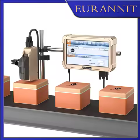 EURANNIT PRX1000 Online Inkjet Printer One/Two Nozzles Thermal Inkjet Printer Data Matrix QR Code Ba