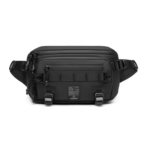 OZUKO Tactical bag Fanny Pack Outdoor Sports Tactical Multifunction Waterproof Male Chest Bag Mens C