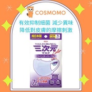 3D立體不織布口罩 PM 2.5 S碼 7枚 #薰衣草紫 [平行進口]
