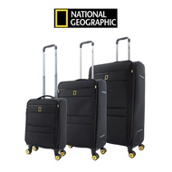 NATIONAL GEOGRAPHIC N154HA Passage Softcase Luggage 20 24 28 - Black กระเป๋าเดินทางแบบผ้า มี 3 ไซส์ให้เลือก สีดำ