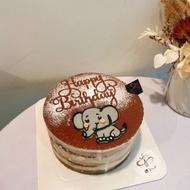大象提拉米蘇 提拉米蘇蛋糕 生日蛋糕 繪圖蛋糕 鑠甜點 紀念日