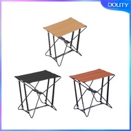 [dolity] Camping Stool, Portable Stool, Footrest, Footrest, Small Compact Foldable Footstool, Saddle Chair for Lawn, Travel, Garden