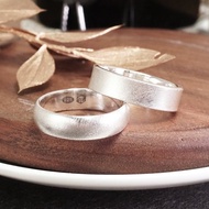 質感銀戒 圓弧霧面設計 925純銀戒指 男戒 女戒