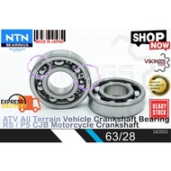 DIJAMIN JAPAN NTN 63 28 63/28 JAPAN NTN CRANKSHAFT BEARING MOTORCYLCE 28MM X 68MM X 18MM