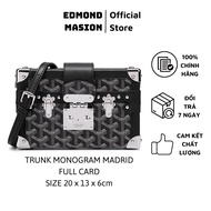 Túi Trunk Hộp EDMOND MASION MONOGRAM nam nữ EDM đeo chéo size 20cm