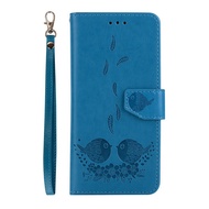 For Samsung Galaxy S8 Birds Embossed Leather Detachable Case Flip Magnetic Cover