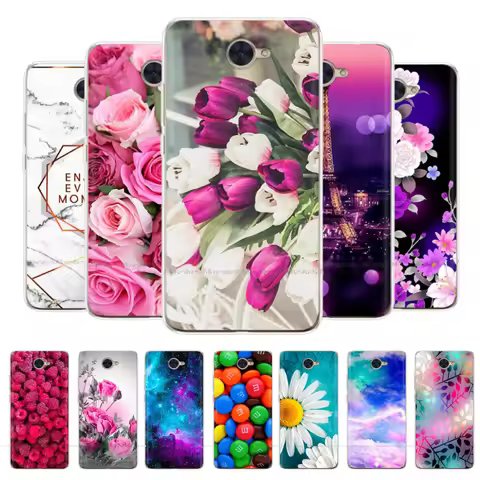 For Huawei Y7 2017 Case Y7 2019 Silicon Back Cover Phone Case For Huawei Y7 TRT-LX1 TRT-LX2 TRT-LX3 