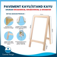 Triangular Folding Wooden Standing Banner Frame Plus Banner Printing 60x80cm 60x100cm 60x120cm