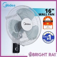 MIDEA MF-16FW15KA 16" Kipas Dinding Wall Fan Jimat Elektrik  Oscillation Fan Bilah Kipas Besar Dapur Kitchen Living Room